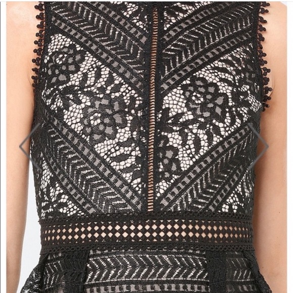 Bebe lace peplum top - Picture 4 of 6